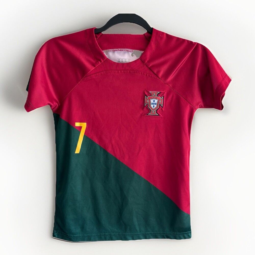 Portugal Ronaldo #7 Soccer Shirt Kids 5/6 World Cup